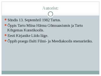Mina olin siin #5