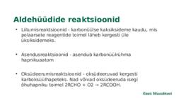 Aldehüüdid ja ketoonid #12