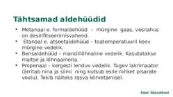Aldehüüdid ja ketoonid #17
