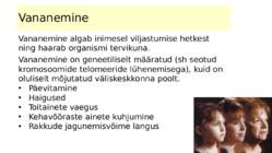 Ontogenees – organismi individuaalne areng viljastumisest surmani #15
