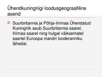 Suurbritannia ja Põhja-Iirimaa Ühendatud Kuningriik #2