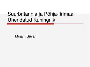 Suurbritannia ja Põhja-Iirimaa Ühendatud Kuningriik