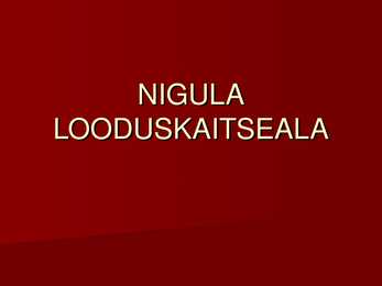 Nigula looduskaitseala
