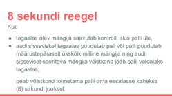 Korvpalli reeglid #8