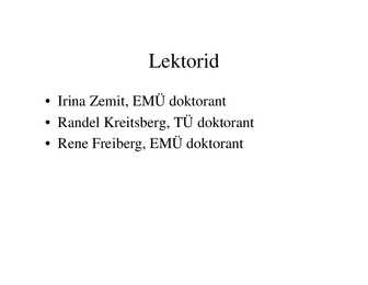 Veekogude toksikoloogia #2