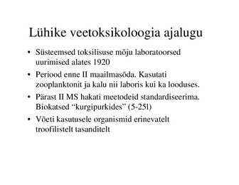 Veekogude toksikoloogia #15