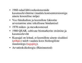 Veekogude toksikoloogia #16
