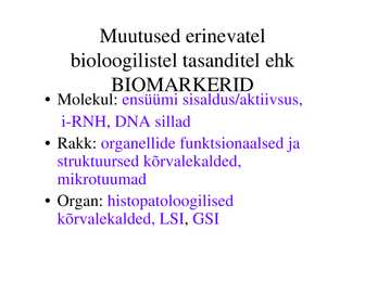 Veekogude toksikoloogia #30