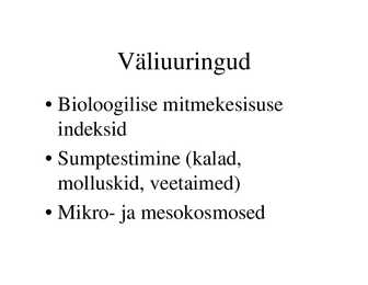 Veekogude toksikoloogia #38