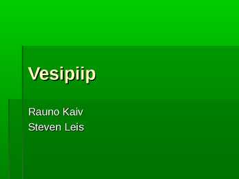 Vesipiip