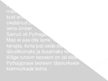 Matemaatika ajalugu-PYTHAGORAS #8
