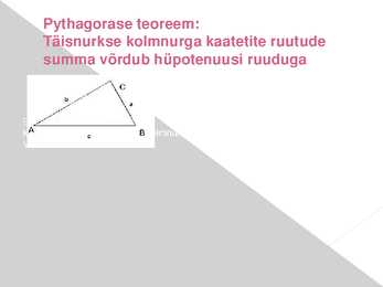 Matemaatika ajalugu-PYTHAGORAS #9