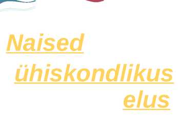 Naised ühiskondlikus elus