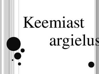 Keemiast argielus