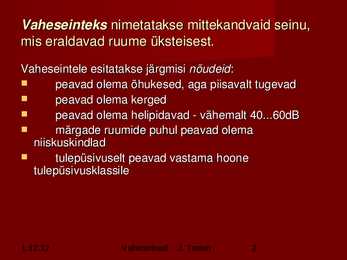 Vaheseinad #2