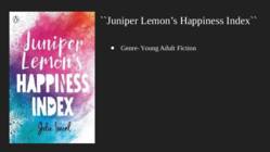 My book review Juniper Lemons Happiness index #2