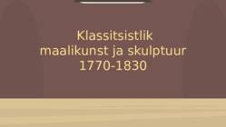 Klassitsistlik maalikunst ja skulptuur