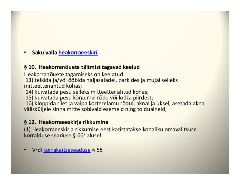 HALDUSÕIGUS #113