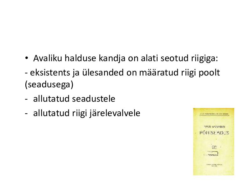 HALDUSÕIGUS #136