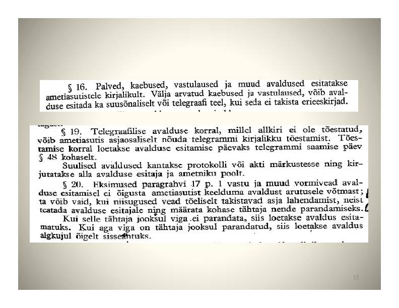 HALDUSÕIGUS #15