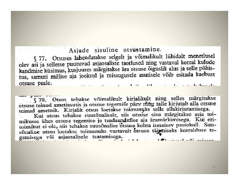 HALDUSÕIGUS #16
