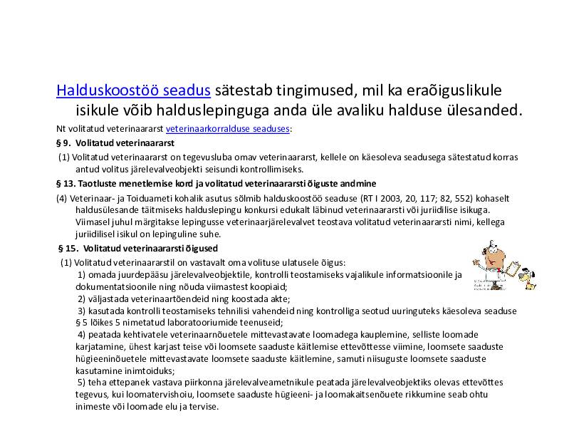 HALDUSÕIGUS #160