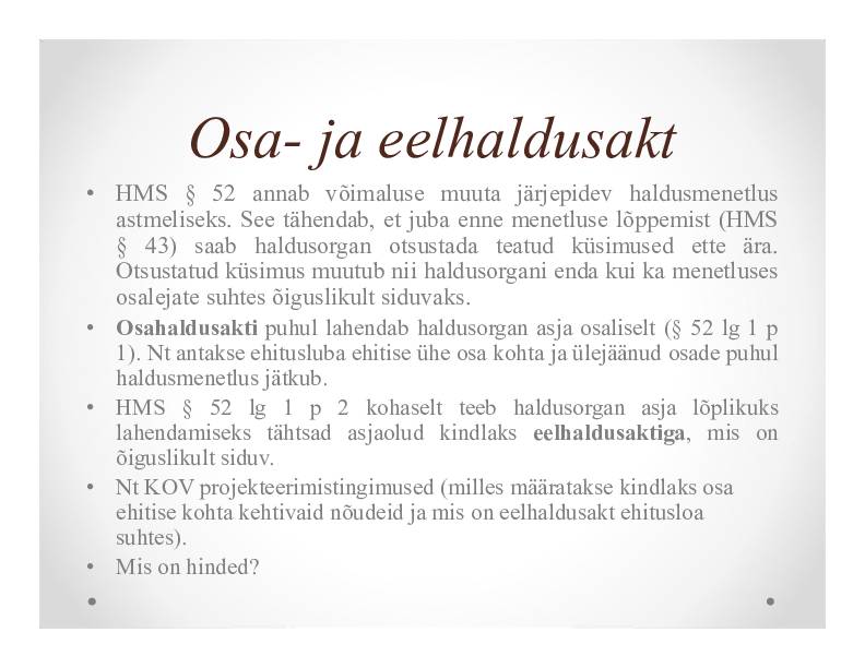 HALDUSÕIGUS #175
