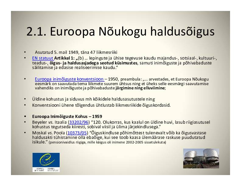 HALDUSÕIGUS #19