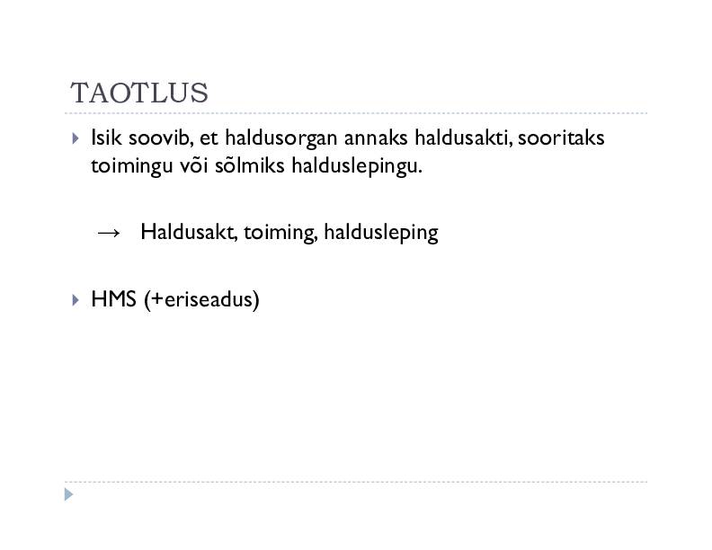 HALDUSÕIGUS #198