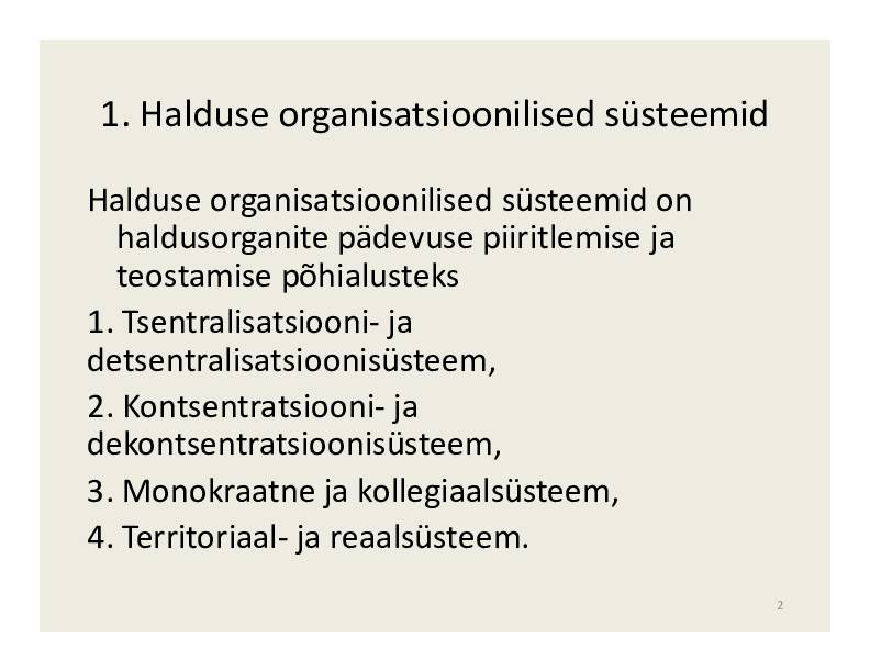 HALDUSÕIGUS #202