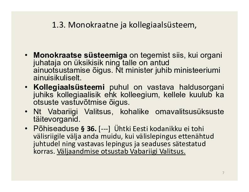 HALDUSÕIGUS #207