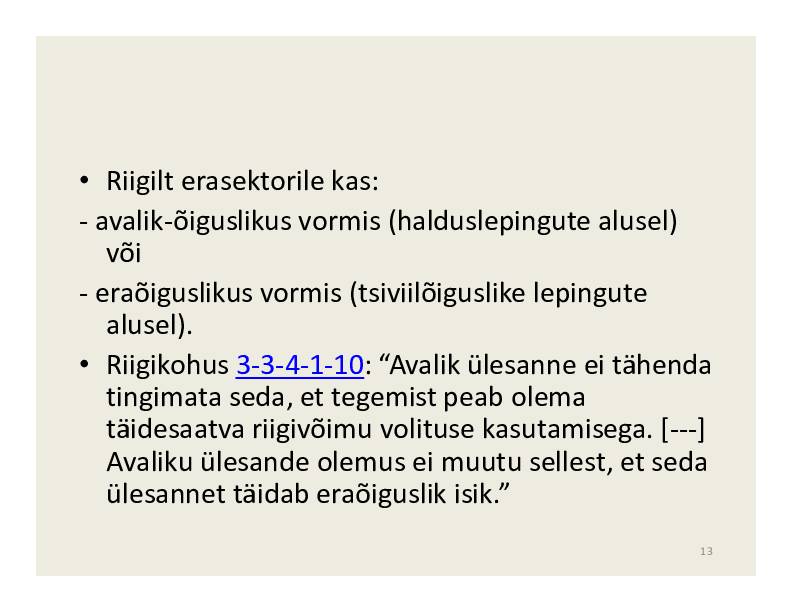 HALDUSÕIGUS #213
