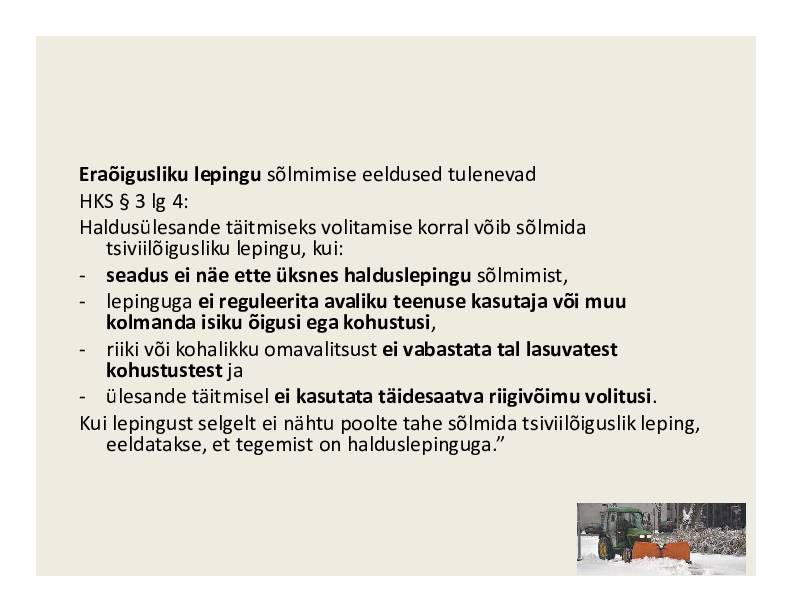 HALDUSÕIGUS #218