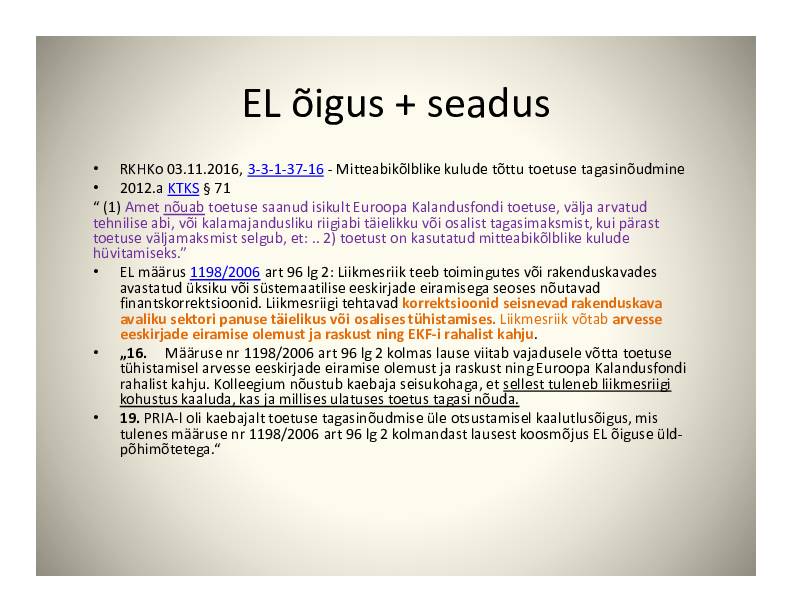 HALDUSÕIGUS #24