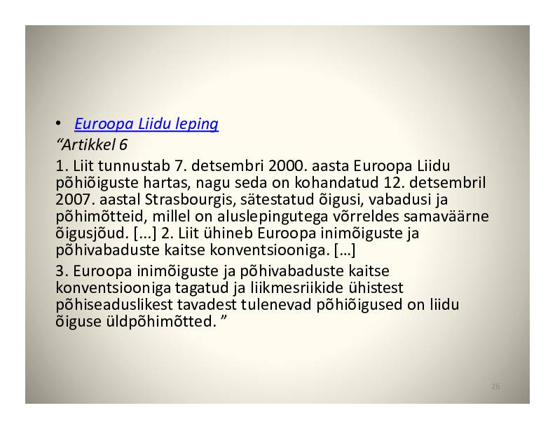 HALDUSÕIGUS #26