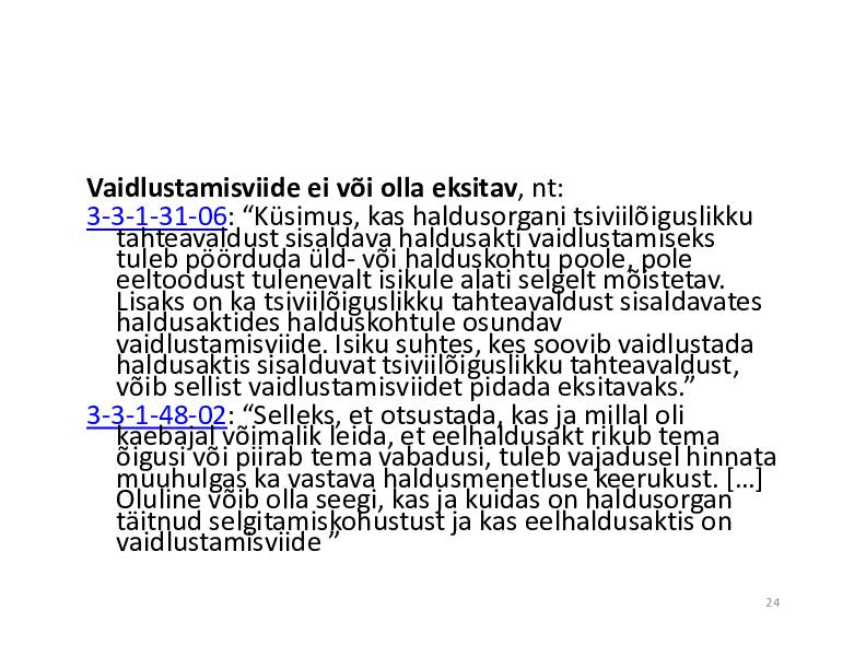 HALDUSÕIGUS #252