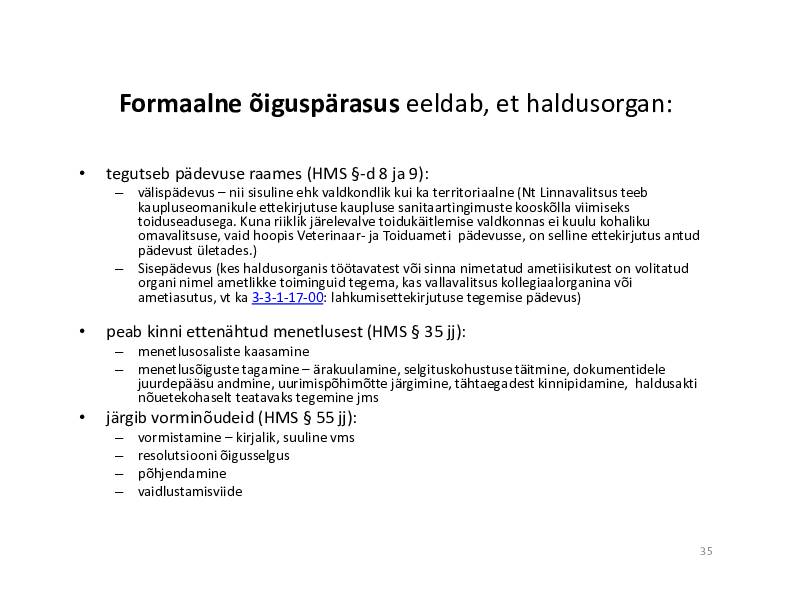 HALDUSÕIGUS #263