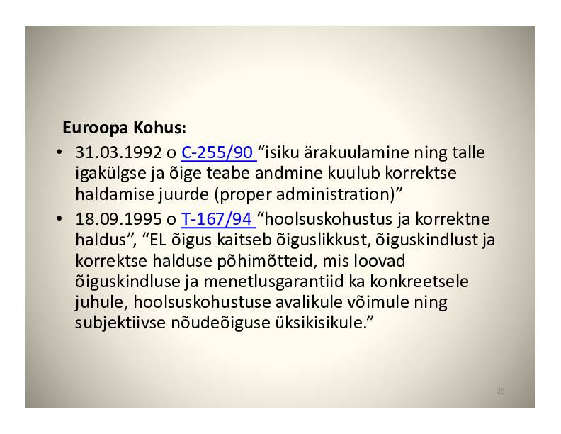 HALDUSÕIGUS #28