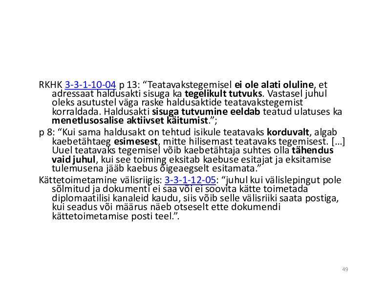 HALDUSÕIGUS #277