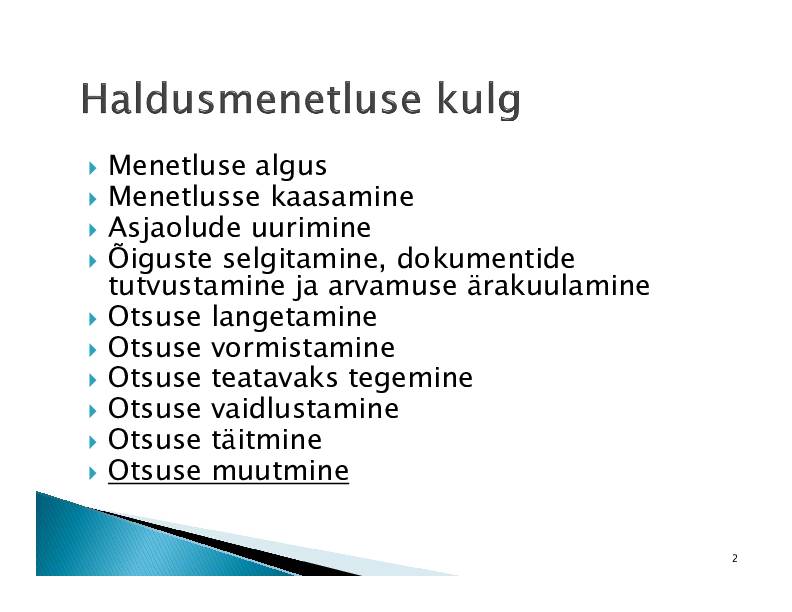 HALDUSÕIGUS #281