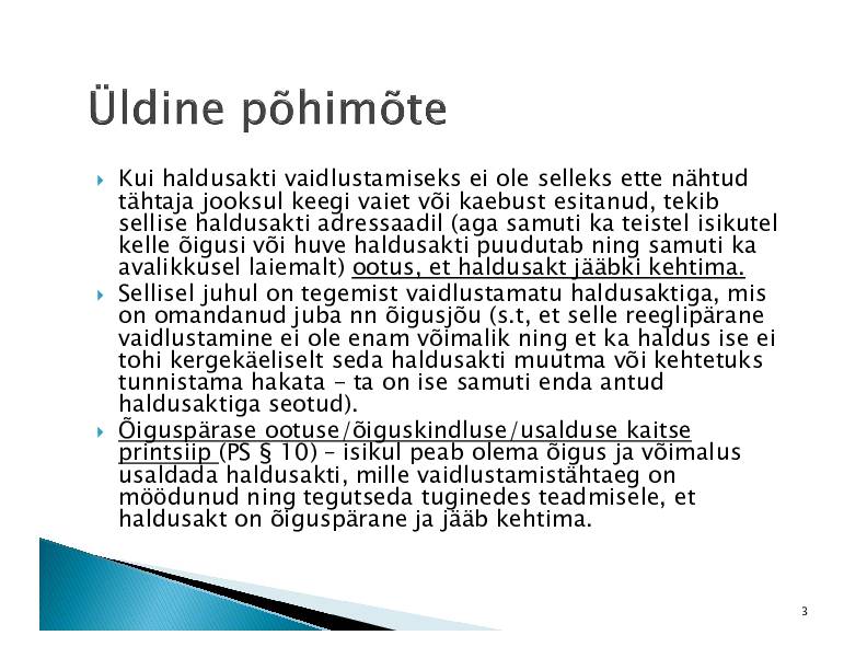 HALDUSÕIGUS #282