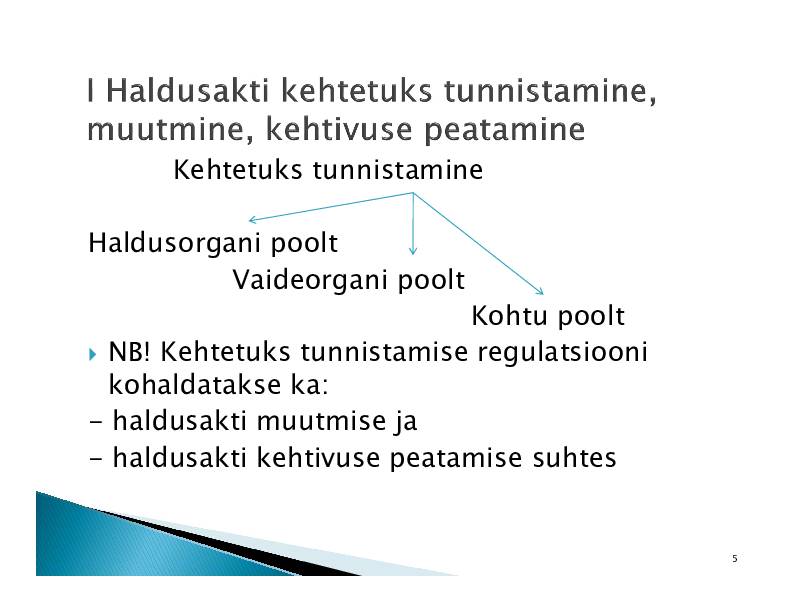HALDUSÕIGUS #284