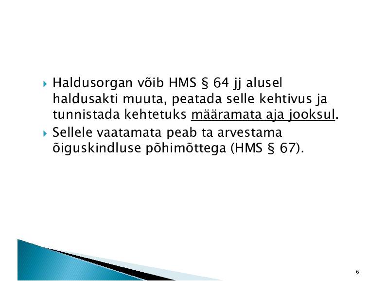 HALDUSÕIGUS #285