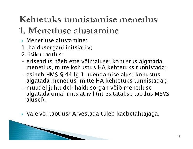 HALDUSÕIGUS #289