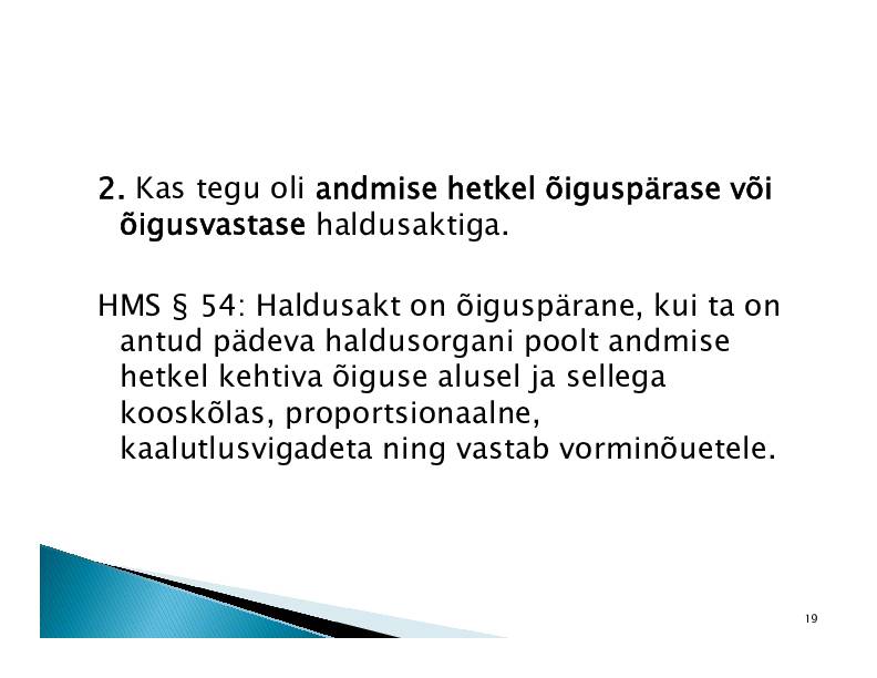HALDUSÕIGUS #298