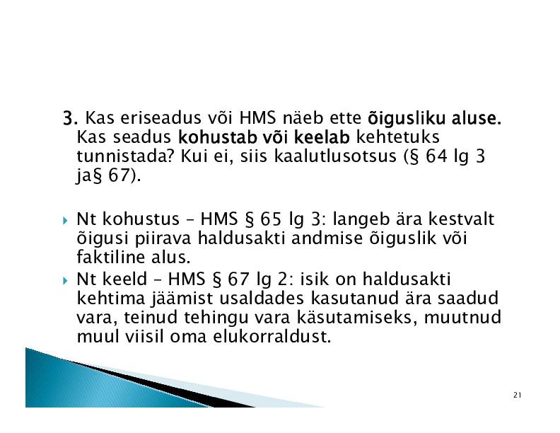 HALDUSÕIGUS #300