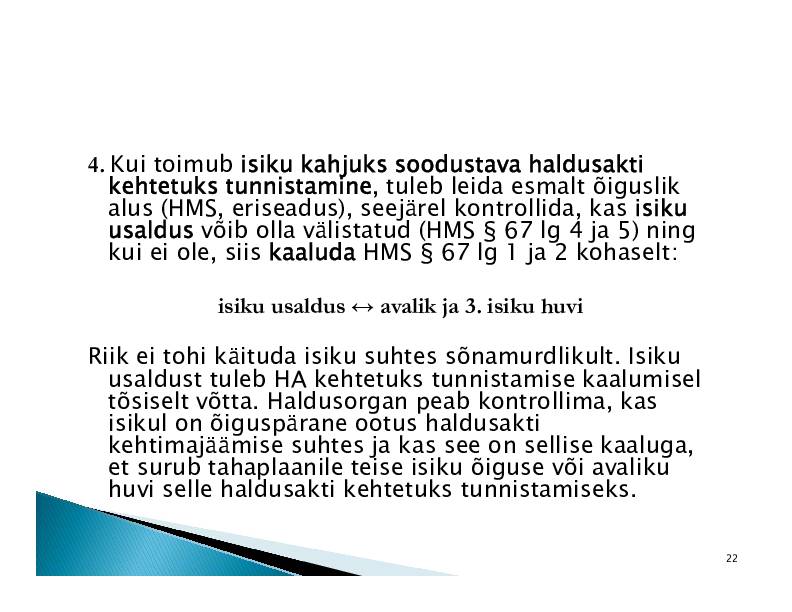 HALDUSÕIGUS #301