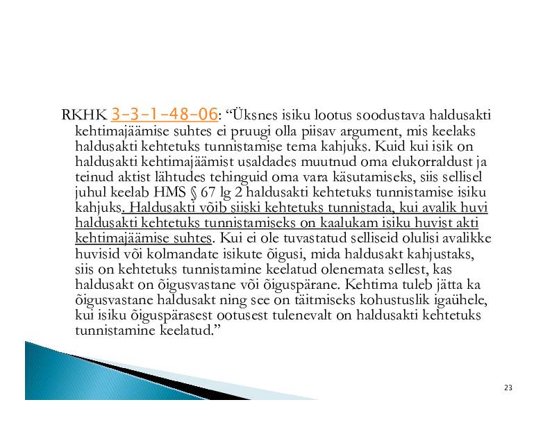 HALDUSÕIGUS #302