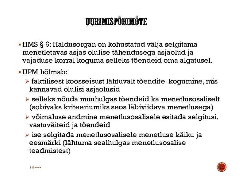 HALDUSÕIGUS #316
