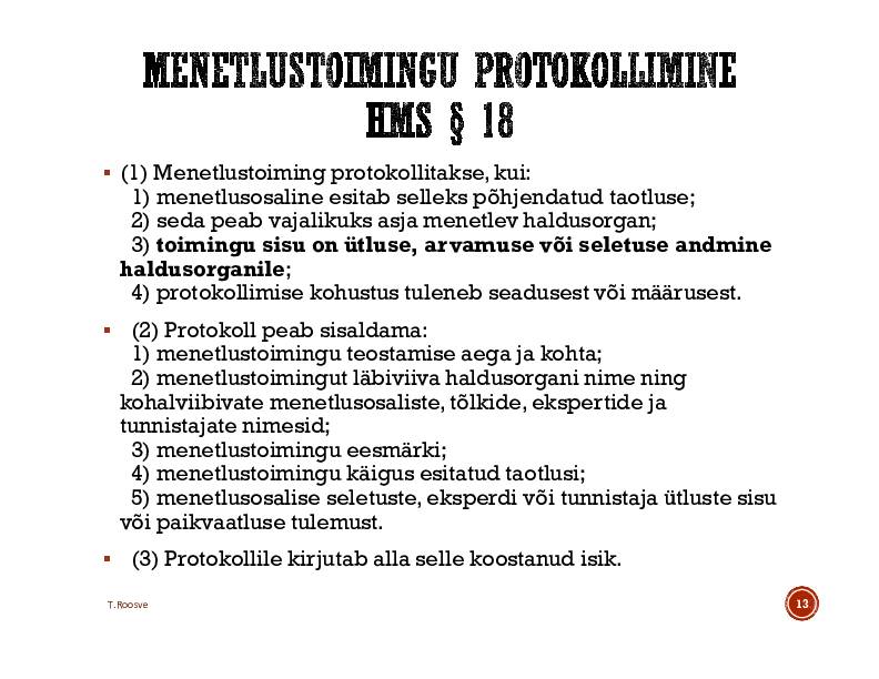 HALDUSÕIGUS #318